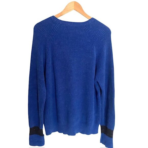 Boden Blue Knit Jumper Sweater Medium - Picture 3 of 4